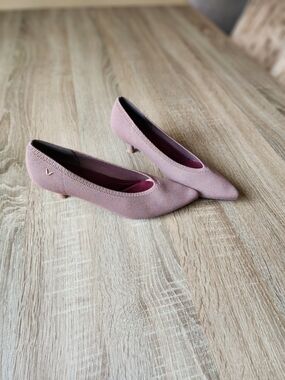 VIVAIA Women's Pointed Kitten Heel Pumps in Dusty Pink